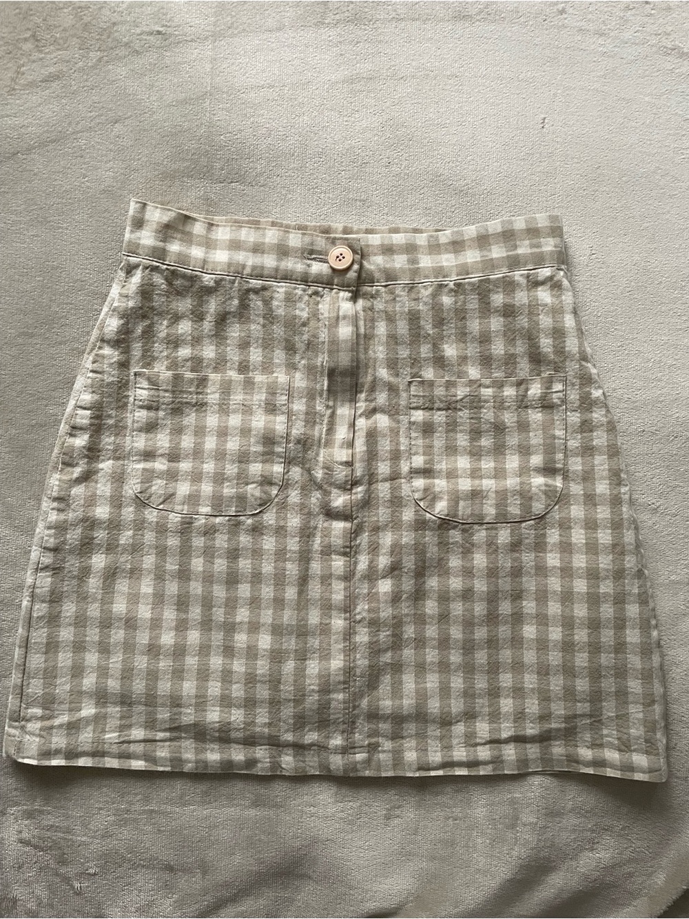Gingham Mini Skirt